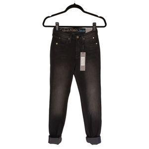 CALVIN KLEIN JEANS Justin Bieber Tour Black Sculpted Skinny Denim Jeans 26 NWT